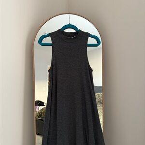 Sleeveless Gypsy Warrior Charcoal Gray Knit Dress